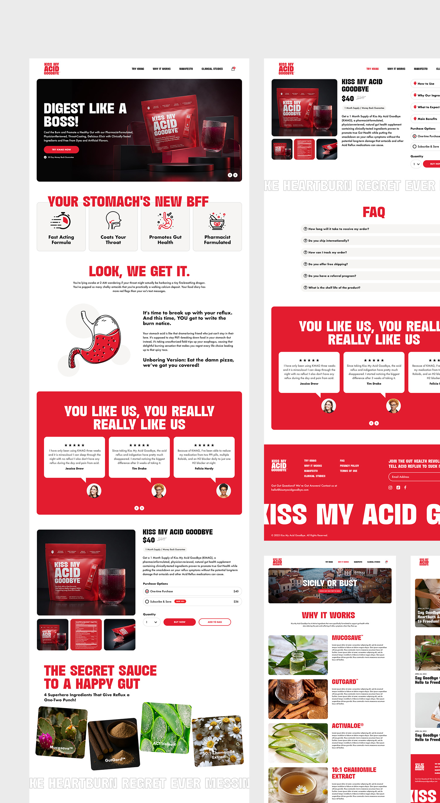 KMAG website design