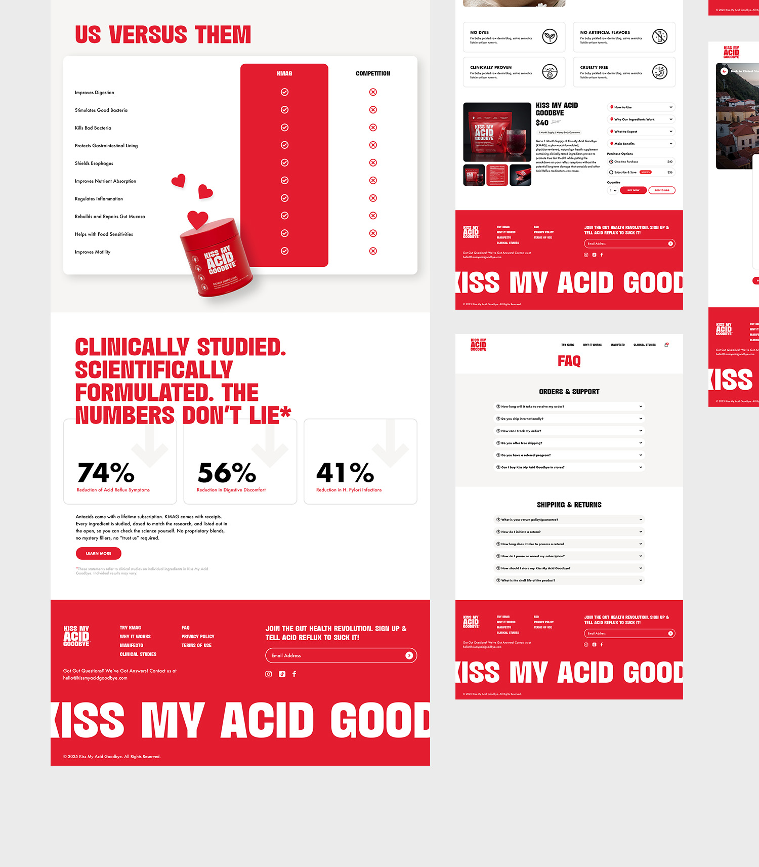 KMAG website design