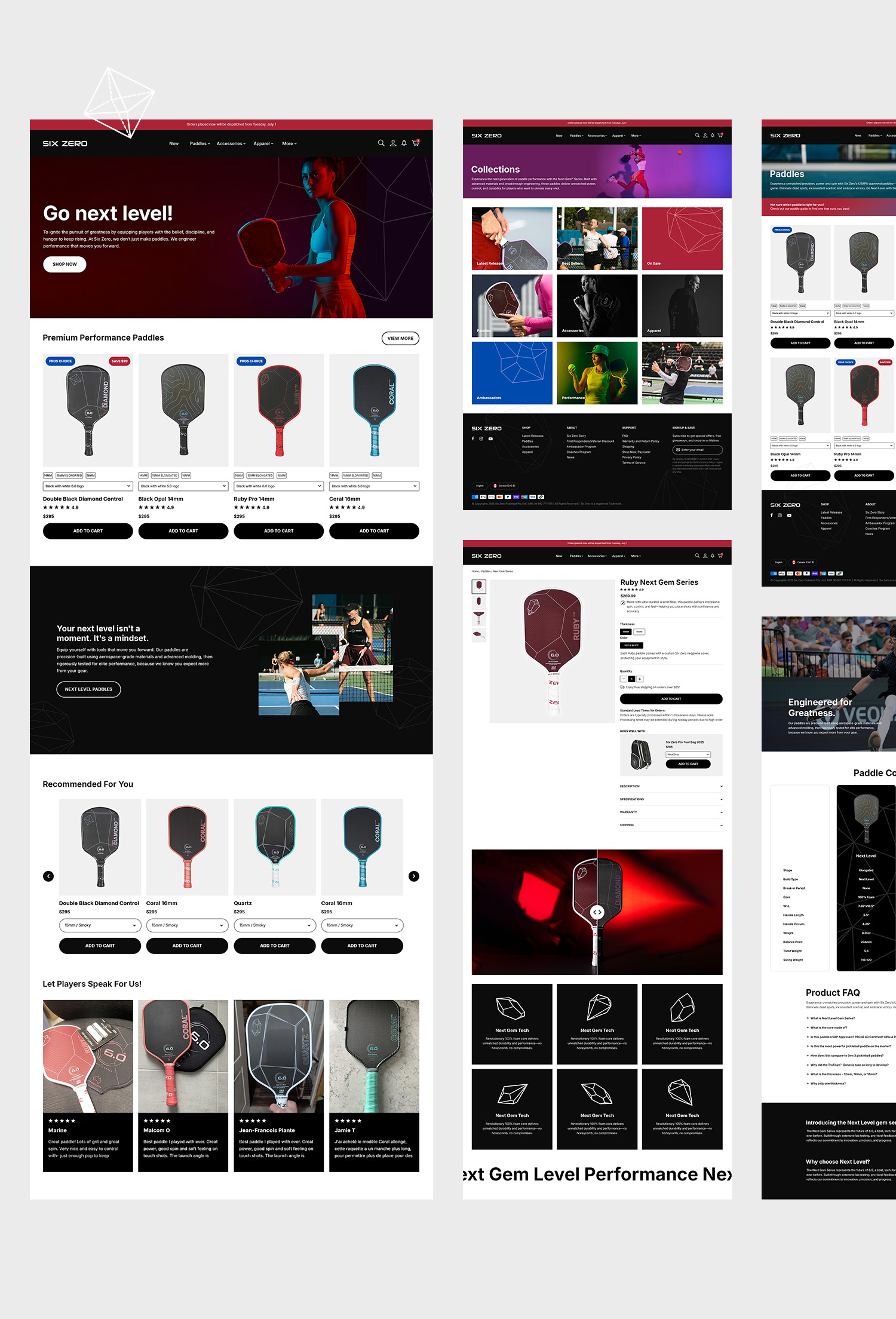 Six Zero website design